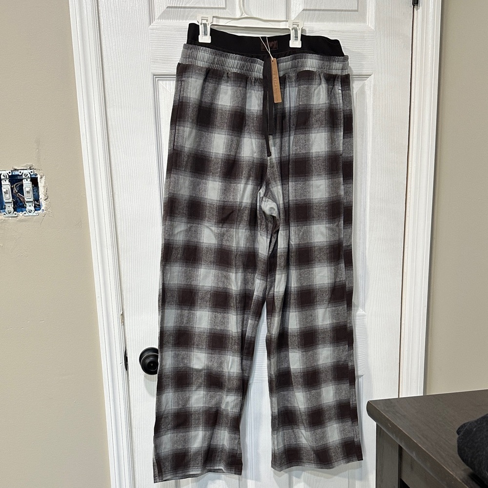 SKIMS Black and Gray Plaid Women's Joggers